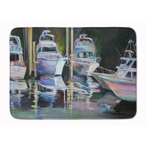 Carolines Treasures Deep Sea Fishing Boats Machine Washable Memory Foam Mat JMK1048RUG - main
